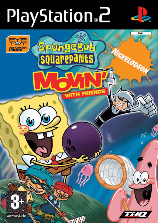 Spongebob Squarepants Movin' with Friends box art for Playstation 2